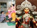जिल्ह्यात आदिशक्ती दुर्गामाता मुर्तीवर अखेरचा हात - Marathi News | Final touch on Adishakti Durgamata idol in the district | Latest raigad News at Lokmat.com