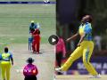 U19 World Cup, Video: W, W, W, W... ४ चेंडूत घेतले ४ बळी, महिला गोलंदाजाने केली Lasith Malinga च्या पराक्रमाशी बरोबरी - Marathi News | Video Four Wickets in four balls Henriette Ishimwe equals Lasith Malinga historic Record takes Rwanda team to victory Women u19 world cup watch | Latest social-viral News at Lokmat.com