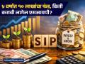 SIP Calculator: ५ वर्षांत १० लाखांचा फंड हवाय; मग आजपासून किती करावी लागू शकते SIP? जाणून घ्या - Marathi News | SIP Calculator need a fund of 10 lakhs in 5 years then how much SIP can I do from today investment tips | Latest business News at Lokmat.com