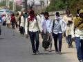 मजुरांचा पुन्हा कामावर हजर होण्यासाठी प्रवास - Marathi News | Journey of laborers to return to work | Latest national News at Lokmat.com