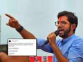 Aditya Thackeray: "नीच आणि निर्लज्ज प्रकार..."; 'धनुष्यबाणा'च्या निर्णयानंतर आदित्य ठाकरेंचा संताप - Marathi News | Aditya Thackeray reaction on Shiv Sena Symbol Bow and Arrow freeze for time being by ECI Eknath Shinde Uddhav Thackeray | Latest maharashtra News at Lokmat.com