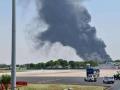 Ahmedabad Plane Crash: टेक ऑफ करताच कोसळले! आकाशात आगीचे लोट; अहमदाबाद विमान अपघाताचे फोटो आले समोर - Marathi News | Ahmedabad Plane Crash Crashed as soon as takeoff! Flames in the sky; Photos of Ahmedabad plane crash surfaced | Latest national Photos at Lokmat.com