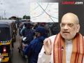 Pune traffic : केंद्रीय गृहमंत्र्यांच्या दौऱ्यामुळे वाहतूक बदल; धायरी फाट्यावर रुग्णवाहिका वाहतूक कोंडीत अडकली - Marathi News | Pune traffic: Traffic changes due to Amit Shah Pune visit; Ambulance stuck in traffic jam at Dhaiari Phata | Latest pune News at Lokmat.com