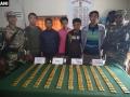 म्यानमारच्या पाच जणांना अटक, सोन्याची 218 बिस्कीटे जप्त - Marathi News | apprehended 5 Myanmar nationals with 218 gold bars in mizoram | Latest national News at Lokmat.com