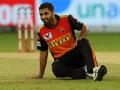 IPL 2020: जखमी भुवनेश्वर कुमार आयपीएलमधून ‘आऊट’ - Marathi News | IPL 2020 Bhuvneshwar Kumar out of IPL with thigh muscle injury likely to miss Australia tour as well | Latest cricket News at Lokmat.com