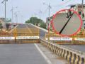 अमरावतीत उड्डाणपुलाचा पृष्ठभाग दुभंगला, वाहतूक बंद - Marathi News | Surface of flyover split in Amravati, traffic stopped | Latest amravati News at Lokmat.com