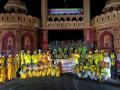 Bharat Jodo Yatra: भारत जोडो यात्रेच्या स्वागतासाठी आदिवासी कला संच सज्ज ! - Marathi News | Bharat Jodo Yatra: Tribal arts set ready to welcome Bharat Jodo Yatra! | Latest vashim News at Lokmat.com