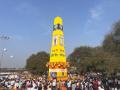 Bhima Koregaon : ऐतिहासिक विजयस्तंभास आकर्षक सजावट - Marathi News | Bhima Koregaon Fascinating decoration of the historic Vijayastambha | Latest pune News at Lokmat.com