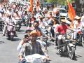 प्रचार रॅलीमध्ये नियमांचे उल्लंघन - Marathi News | Rule violation in publicity rally | Latest navi-mumbai News at Lokmat.com