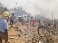 Blast in Ghana: स्फोटके घेऊन जाणाऱ्या ट्रकमध्ये भीषण स्फोट; 500 इमारती उद्ध्वस्त, आतापर्यंत 17 ठार - Marathi News | Blast in Ghana: Explosion in western african country Ghana, many died and injured | Latest international News at Lokmat.com