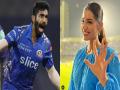 Sanjana Ganeshan-Jasprit Bumrah: “माय हसबंड इज फायर..,” बुमराहच्या गोलंदाजीवर पत्नी संजना गणेशनची रिअॅक्शन व्हायरल - Marathi News | jasprit bumrah wife sanjana ganesan reaction on five wickets spell kkr vs mi ipl 2022 akash ambani shloka mehta | Latest cricket News at Lokmat.com