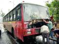 नागपुरात प्रवासी बसने अचानक घेतला पेट - Marathi News | A passenger bus suddenly took fire in Nagpur | Latest nagpur News at Lokmat.com