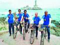 कर्नाळ ते कन्याकुमारी सायकल सफर यशस्वी -: जिगरबाजांची किमया - Marathi News |  Bicycle journey from Karnal to Kanyakumari successful | Latest sangli News at Lokmat.com