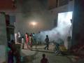 मालपूर येथे धुरळ फवारणीला सुरुवात - Marathi News | Dust spraying started at Malpur | Latest dhule News at Lokmat.com