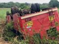 Breaking; अक्कलकोटजवळ एसटी बस पलटी; सहा प्रवासी जखमी - Marathi News | Breaking; ST bus overturns near Akkalkot; Six passengers were injured | Latest solapur News at Lokmat.com