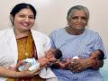 ... अन् आई बनण्याचं स्वप्न पूर्ण झालं; ५८ वर्षीय महिलेनं जुळ्या मुलांना दिला जन्म - Marathi News | ... And the dream of becoming a mother came true; A 58-year-old woman gave birth to twins by IVF | Latest national News at Lokmat.com