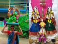 आली गवर आली... पारंपारिकता जपत रायगडात गौरी आल्या माहेरपणास - Marathi News | Keeping the tradition, Gauri came to Raigad Maher Panas in alibaug occasion of ganesh festival | Latest raigad News at Lokmat.com