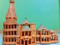 टाकाऊतून साकारली श्रीराम मंदिराची प्रतिकृती - Marathi News | A replica of the Shriram temple made from waste | Latest kalyan-dombivli News at Lokmat.com