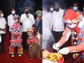 Pune : कडक निर्बंधातही चंद्रकांत पाटलांकडून रॅम्बो सर्कसचं उद्घाटन, जोकरचा केला सन्मान - Marathi News | Pune : Inauguration of Rambo Circus by Chandrakant Patel in covid 19, Joker honored | Latest pune Photos at Lokmat.com
