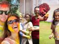 हॅप्पी होली, विथ फॅमिली; राजकीय नेत्यांचं आंगण ते क्रिकेटचं मैदान - Marathi News | Happy Holi with Family; rohit sharma and Devendra Fadanvis celebrate holi, From the courtyard of political leaders to the cricket ground | Latest mumbai Photos at Lokmat.com