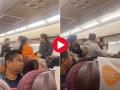 विमानात भारतीय प्रवाशांची जोरदार जुंपली, हाणामारी पाहून एअरहोस्टेस इतकी घाबरली की... - Marathi News | Bangkok Kolkata Flight Indian Fight in Mid Air Viral Video : The Indian passengers clashed heavily in the plane, the air hostess got so scared after seeing the fight that... | Latest sakhi News at Lokmat.com