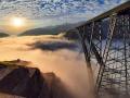 जगातील सर्वात उंच चिनाब पूल, रेल्वेने शेअर केले अप्रतिम फोटो - Marathi News | Railway Shared Pictures Of Worlds Highest Rail Bridge On Chenab River | Latest jarahatke News at Lokmat.com