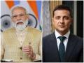 Zelenskyy-PM Modi: पंतप्रधान मोदींसोबतच्या चर्चेनंतर झेलेंस्की खुश! ट्विट करत मानले भारताचे आभार, म्हणाले... - Marathi News | Russia Ukraine war Ukraine president volodymyr zelenskyy happy after talks with PM Modi and said thank you PM Narendra Modi after India extended support | Latest international News at Lokmat.com