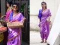 नऊवारी साडी, गॉगल आणि गजरा! - Marathi News | Nauvari saree, goggles column about kiran rao's Nauvari Saree look | Latest editorial News at Lokmat.com