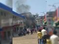 डोंबिवलीत पेट्रोलपंपावर लागली अचानक आग; सुदैवाने जीवितहानी नाही   - Marathi News | Sudden fire at petrol pump in Dombivali; Fortunately no casualties | Latest kalyan-dombivli News at Lokmat.com