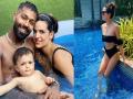 हार्दीक पांड्याची पत्नी नताशा सोबत Mini Swimming Pool मध्ये फुल मस्ती, PHOTO व्हायरल  - Marathi News | Hardik pandya and Natasa stankovic full masti in mini swimming pool with son on the weekend  | Latest cricket News at Lokmat.com