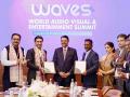 Waves Summit 2025 मध्ये मुख्यमंत्री फडणवीसांच्या उपस्थितीत ८००० कोटींचे सामंजस्य करार - Marathi News | MoU worth Rs 8000 crores signed in the presence of CM Devendra Fadnavis at Waves Summit 2025 | Latest maharashtra News at Lokmat.com