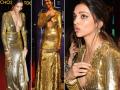 गोल्डन गाउनमध्ये दीपिकाची झाली अशीही फजिती - Marathi News | Deepika Padukone in Golden Gown | Latest filmy News at Lokmat.com