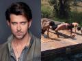 ​हृतिकने दोन्ही मुलांसोबत लावले Push-Ups - Marathi News | Hrithik brought up Push-Ups with both boys | Latest filmy News at Lokmat.com