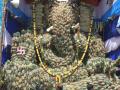 ३ टन अननसापासून साकारला गणपती - Marathi News | Ganapati has started from 3 tons of pineapple | Latest fashion News at Lokmat.com