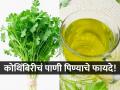रात्री झोपण्यापूर्वी प्या कोथिंबिरीचं पाणी, ४ फायदे-सकाळी उठताच जाणवेल स्वत:त बदल - Marathi News | Benefits of drinking coriander leaves water at night | Latest sakhi News at Lokmat.com