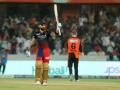 IPL 2023, RCB vs SRH Live : विराट कोहलीच्या शतकासमोर हैदराबादचा पालापाचोळा, मोडला रोहित शर्माचा विक्रम - Marathi News | IPL 2023, RCB vs SRH Live Marathi : Virat Kohli ( 100) brings up his 6th IPL century, Virat Kohli surpasses Rohit Sharma and KL Rahul for most T20 hundreds among Indians, also equalling Chris Gayle for most IPL tons (6). | Latest cricket News at Lokmat.com