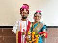 "नवा सोबती…" ‘महाराष्ट्राची हास्यजत्रा’ फेम दत्तू मोरेच्या लग्नातील पहिला फोटो आला समोर, फोटो व्हायरल - Marathi News | Maharashtrachi hasyajatra fame dattu more marriage photo share social media | Latest filmy News at Lokmat.com