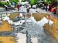 रोहा तालुक्यातील रस्त्यांची चाळण - Marathi News | potholes in Roha taluka roads | Latest raigad News at Lokmat.com