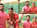 SEE PICS : लग्नानंतर सासरी पोहोचली दीपिका, सासूबार्इंनी केले नव्या सूनेचे स्वागत! - Marathi News | SEE PICS: deepika padukone reach at ranveer singh house for griha pravesh | Latest filmy Photos at Lokmat.com