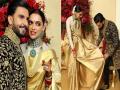 दीपवीरचा रॉयल लूक; बंगळुरुत ग्रॅण्ड रिसेप्शन - Marathi News | Ranveer Deepika Bengaluru Wedding Reception Duo Looks royal Pics | Latest filmy Photos at Lokmat.com