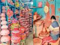धारावीच्या कुंभारवाड्यातील हंड्यांचा गोपाळकाल्यात डंका - Marathi News | Demand for pots from Dharavi Kumbharwada to Gopalkala | Latest mumbai News at Lokmat.com