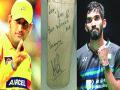 धोनीने किदाम्बीला दिली स्वाक्षरीयुक्त बॅट - Marathi News | Dhoni signed the signed bat with Kidambi | Latest cricket News at Lokmat.com