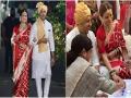 दीया मिर्झाच्या लग्नाचा थाट; पाहा, विवाह सोहळ्याचे व्हिडीओ - Marathi News | dia mirza wedding video walking towards the mandap surrounded by bridesmaids and family members | Latest filmy News at Lokmat.com