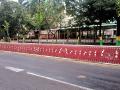 रस्ता-दुभाजकांवर साकारली वारली चित्रकला - Marathi News | Warli painting on road-divider | Latest vasai-virar News at Lokmat.com