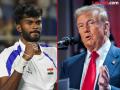 Donald Trump : “तू जे केलंस ते खरोखरच अविश्वसनीय”; डोनाल्ड ट्रम्प यांनी केलं भारतीय टेनिसपटूचं भरभरून कौतुक - Marathi News | "That's really incredible, DK": Indian tennis player Dhakshineswar Suresh gets high praise from US Prez Donald Trump | Latest international News at Lokmat.com