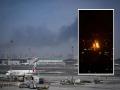 दुबई हादरलं! विमानतळाजवळ ड्रोन हल्ला, इंधन टाकीचा भीषण स्फोट; आंतरराष्ट्रीय उड्डाणे ठप्प - Marathi News | Dubai shaken! Drone attack near airport, massive fuel tank explosion; International flights suspended | Latest international News at Lokmat.com