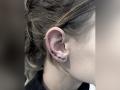 कानावर टॅटू काढण्यासाठी खास डिझाइन आयडिया! - Marathi News | Ear tattoo design goes viral on social media | Latest beauty Photos at Lokmat.com