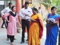 सोलापुरातील मतदान केंद्रांवर तुटलेले दरवाजे, रॅम्पची व्यवस्थाही निष्कृष्ट - Marathi News | Broken doors and ramps arrangements at polling booths in Solapur are excellent | Latest solapur News at Lokmat.com