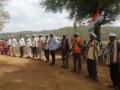 कमलापूर-पातानीलच्या हत्तींना थांबविण्यासाठी काँग्रेसची गांधीगिरी, मानवी साखळी आणि ठिय्या आंदोलनातून वेधले लक्ष - Marathi News | Congress seeks Gandhigiri, human chain and sit-in movement to stop elephants in Kamalapur-Patanil | Latest gadchiroli News at Lokmat.com