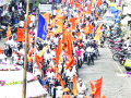 जिल्ह्यात सर्वत्र घुमतोय ‘मराठा आवाज’ - Marathi News | 'Maratha Voices' in all over the district | Latest satara News at Lokmat.com